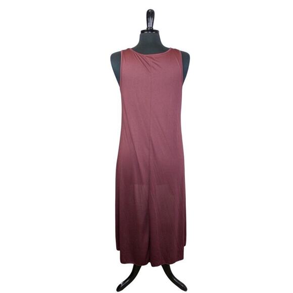 Neiman Marcus Hi Low Shift Dress Sleeveless Tank Sundress Minimalist L - Picture 3 of 5
